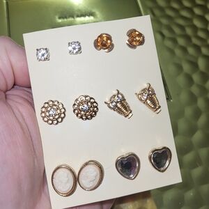 Brand New Lot Of 6 Stud Earrings